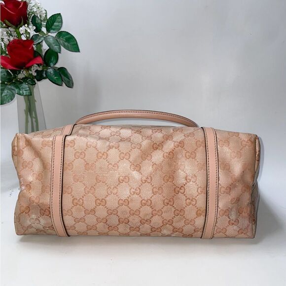 Beautiful! Authentic GUCCI Joy MM Coated Canvas Tote Large - Picture 5 of 13